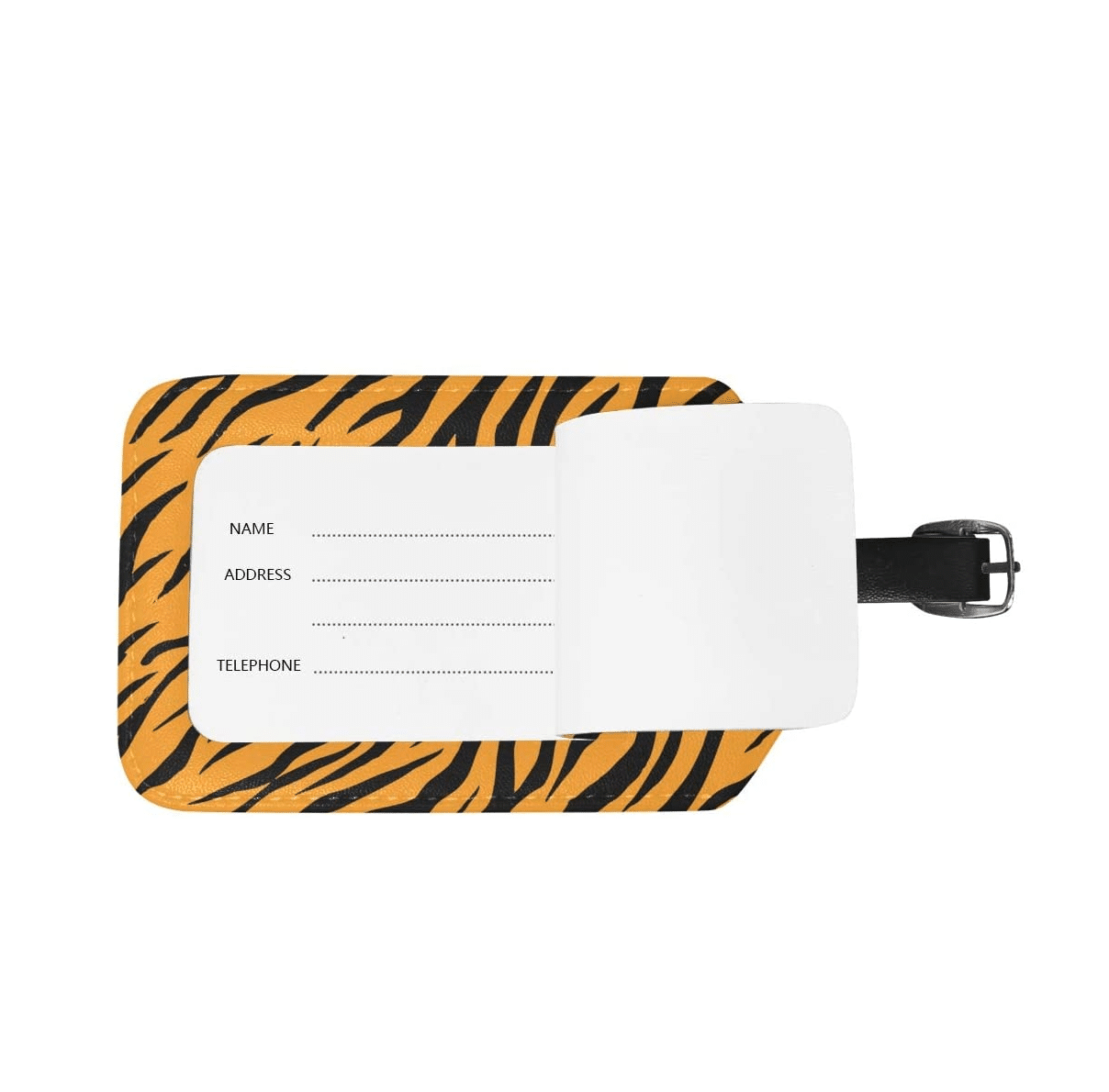 Tiger Print Luggage Tags (2 Pack)