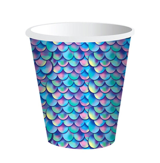 Mermaid Print Party Cups (9 oz - 16 ct)