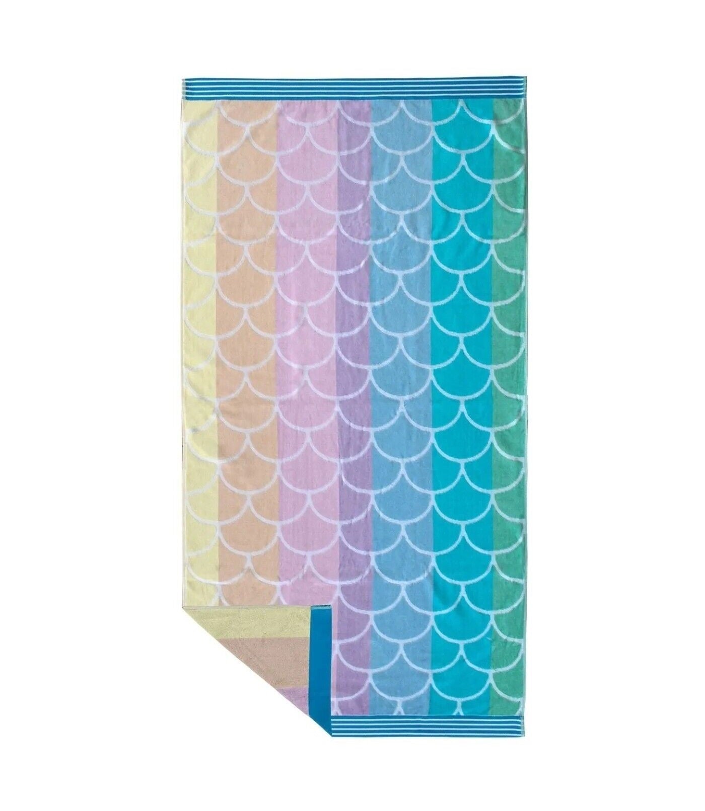 Mermaid Print Bath Towels (2 ct, 30x60" in)