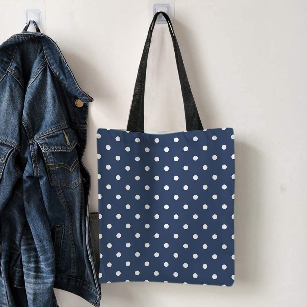 Polka Dot Print Tote Bag