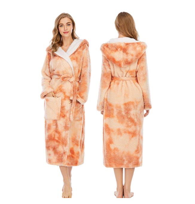 Tie Dye Print Bathrobe