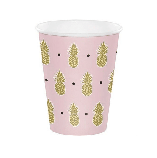 Pineapple Print Party Cups (12oz - 8 ct)