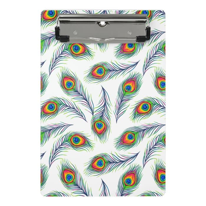 Peacock Print Clipboard