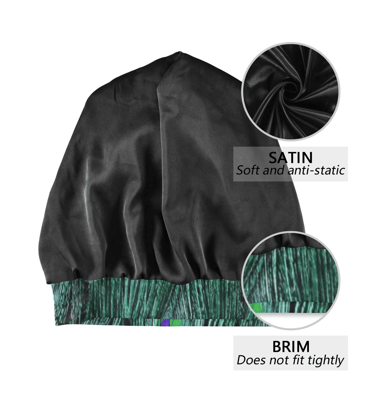 Peacock Print Sleeping Caps