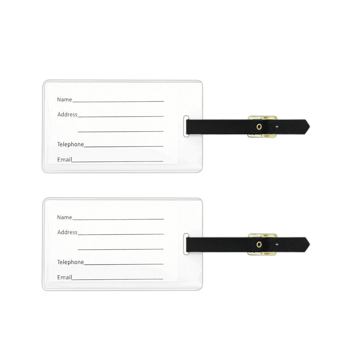 Peacock Print Luggage Tags (2 Pack)