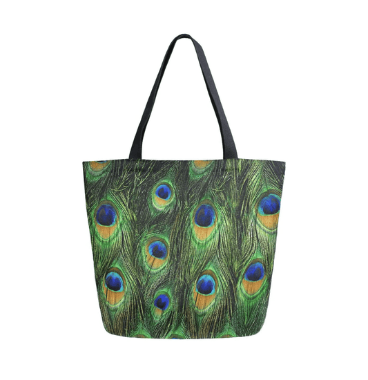 Peacock Print Tote Bag