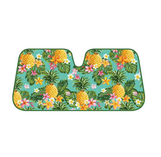 Pineapple Print Car Windshield Sun Shade