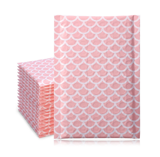 Mermaid Print Bubble Mailers (50 Pack)