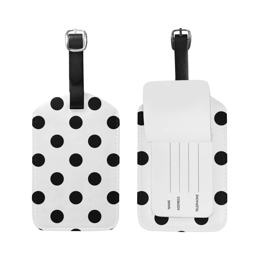 Polka Dot Print Luggage Tags