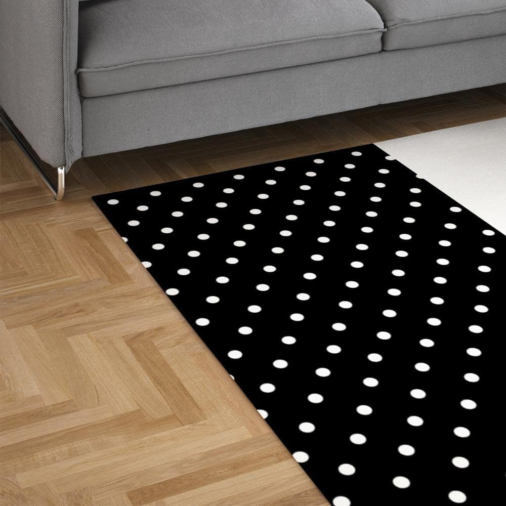 Polka Dot Print Floor Runner (3'X5')