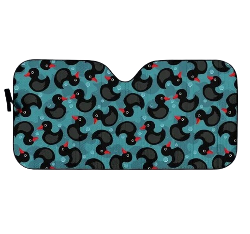 Rubber Duck Print Car Windshield Sun Shade