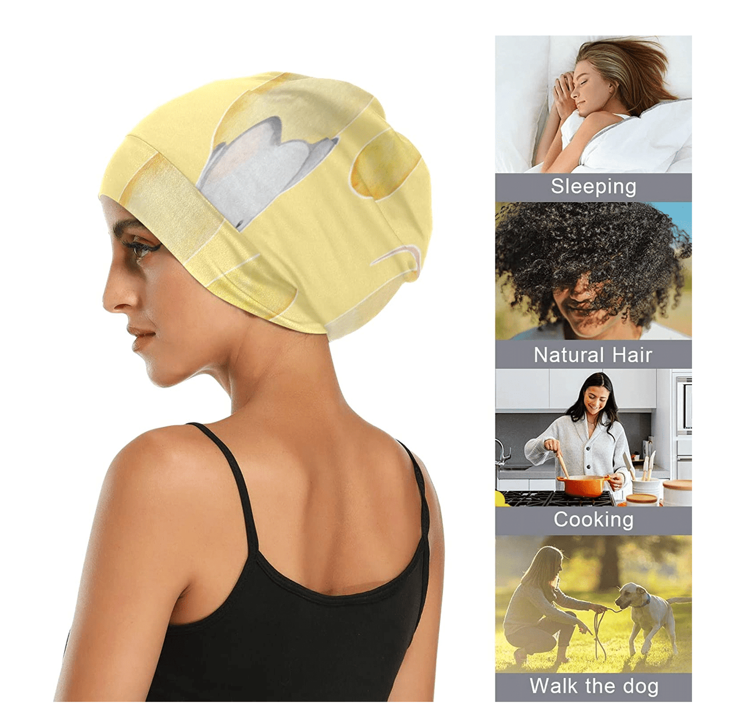 Cheese Print Sleeping Cap