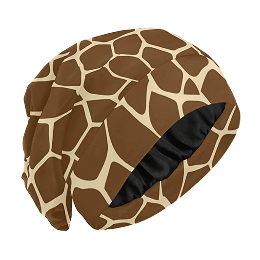 Giraffe Print Sleeping Cap