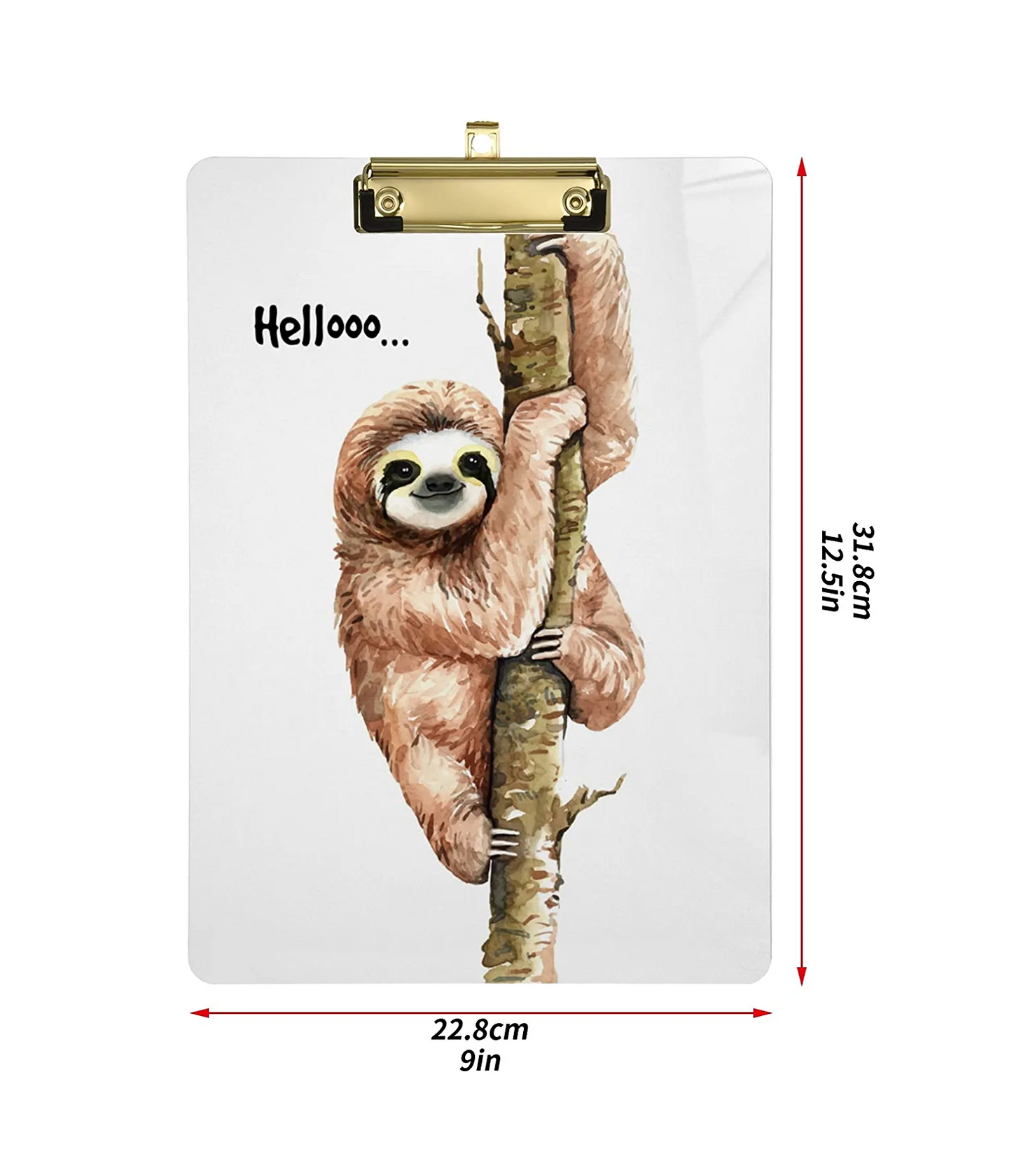 Sloth Print Clipboard