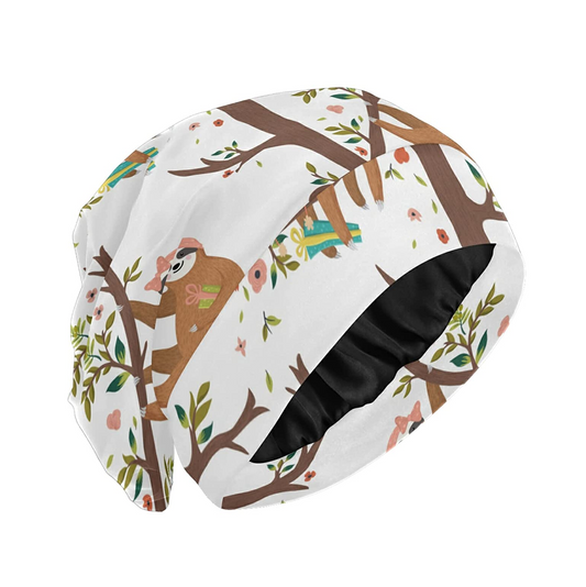 Sloth Print Sleeping Caps