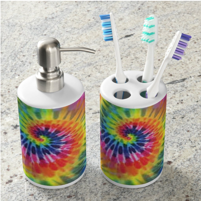 Tie Dye Toothbrush Holder