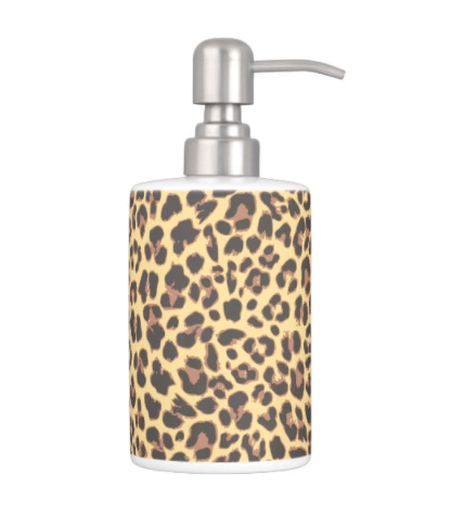 Leopard Print Soap Dispenser