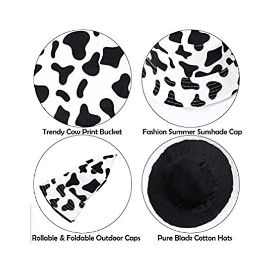 Cow Print Fisherman Bucket Hat