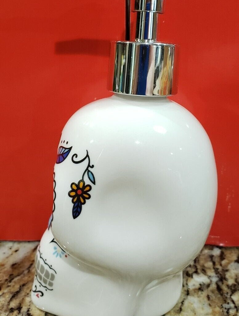 Sugar Skull Print Soap Dispenser