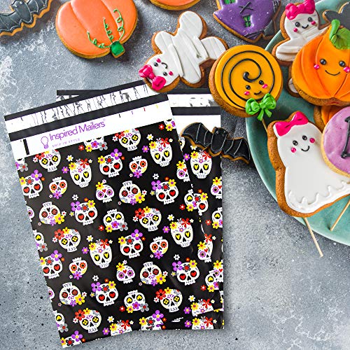 Sugar Skull Print Bubble Mailers (20 Pack)