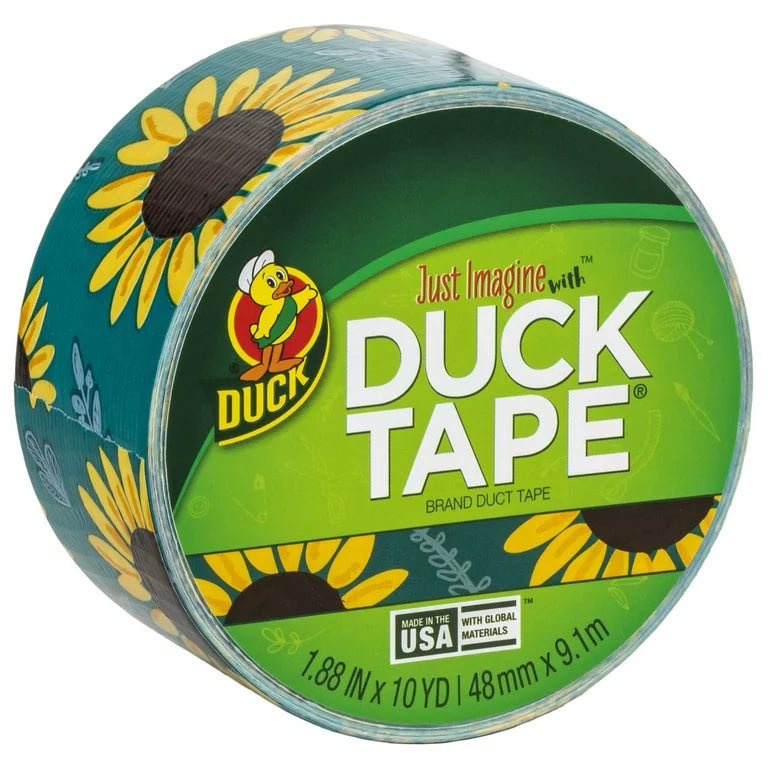 Sunflower Print Duct Tape (10 yds)