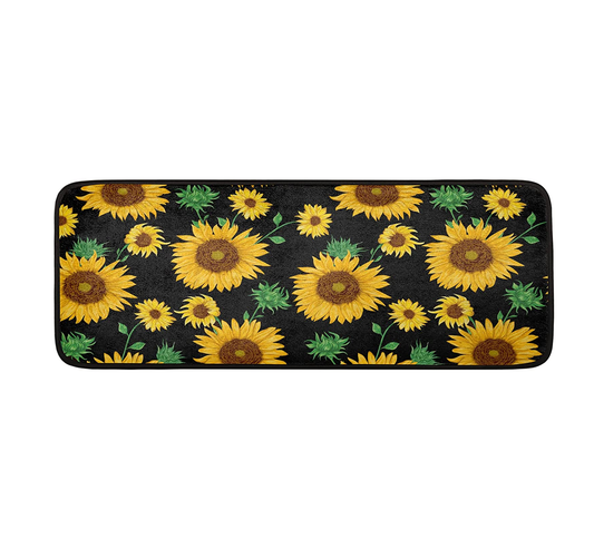 Sunflower Print Floor Runner (2'x6'ft)