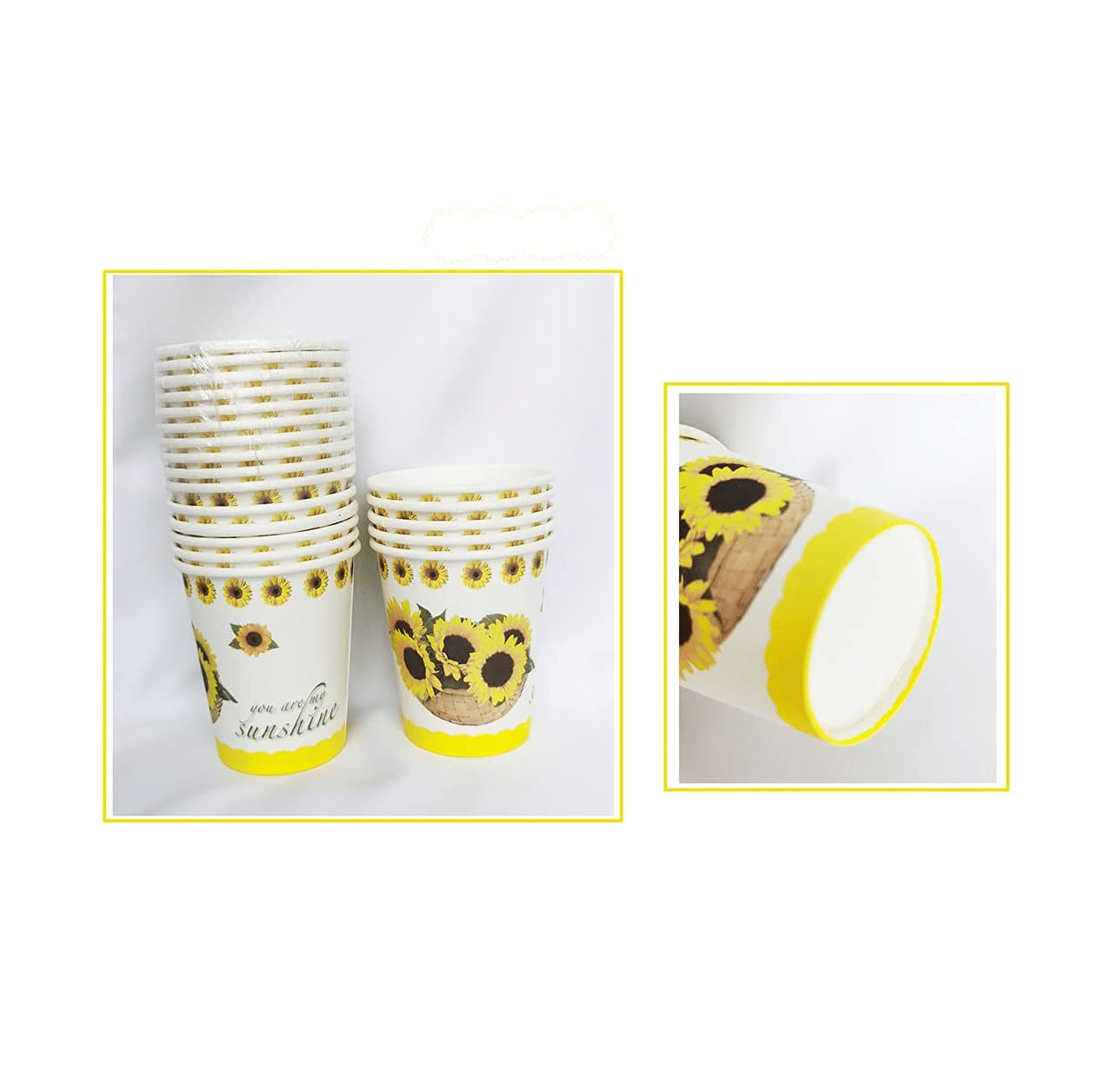 Sunflower Print Party Cups (9 oz - 40 ct)