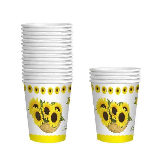 Sunflower Print Party Cups (9 oz - 40 ct)