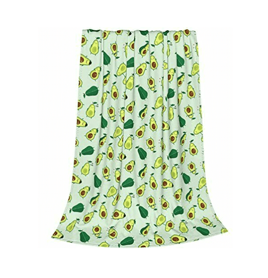 Avocado Print Throw Blanket (40" in x 50" in)