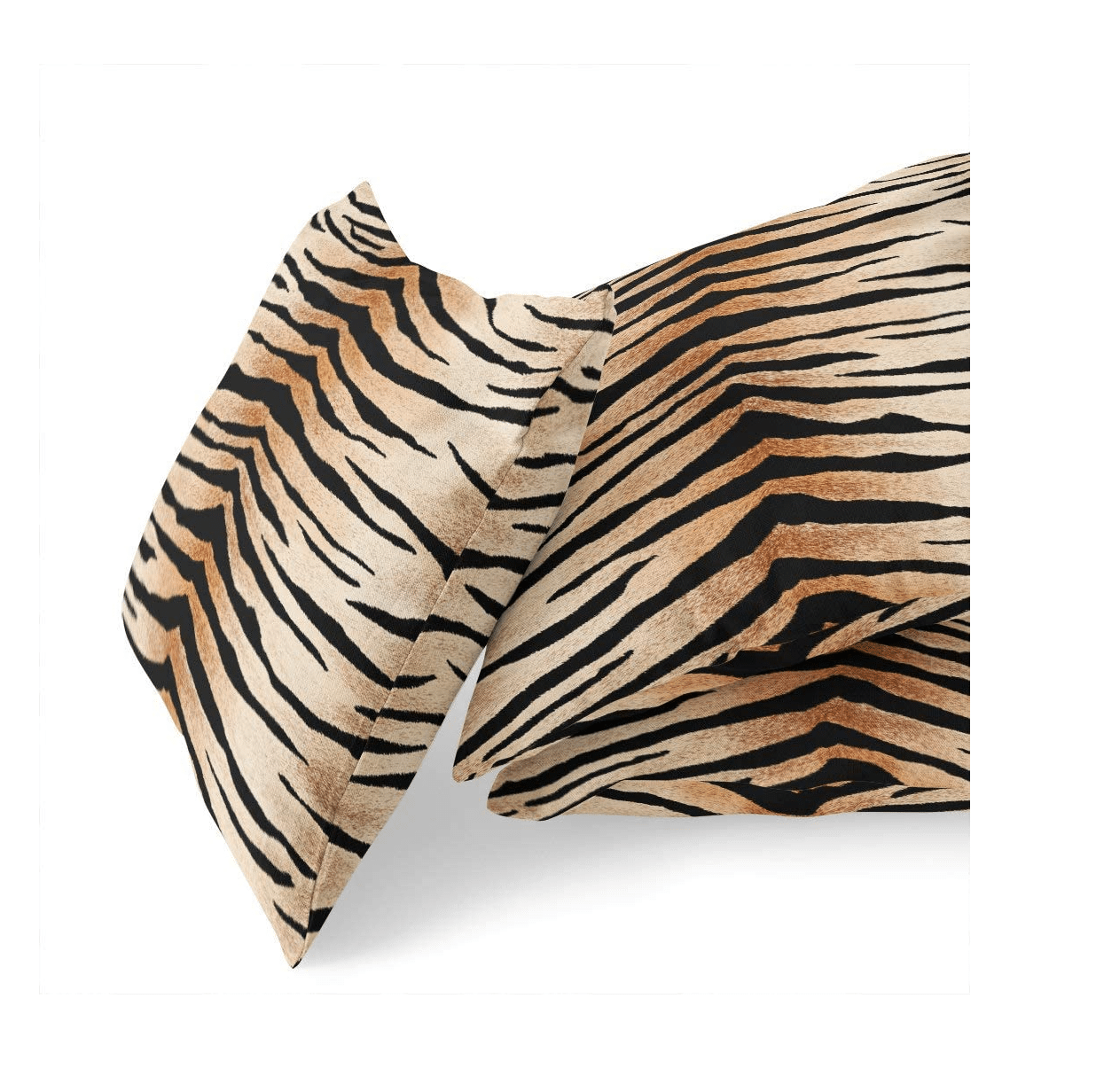 Tiger Print Throw Pillowcase Cover (2 Pack)