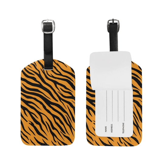 Tiger Print Luggage Tags (2 Pack)