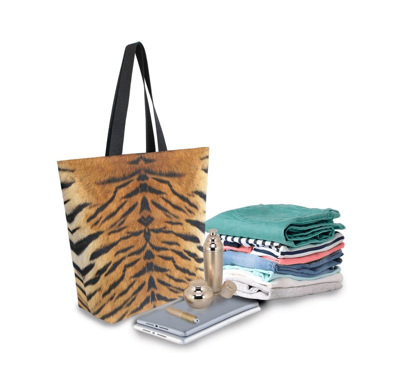 Tiger Print Tote Bag