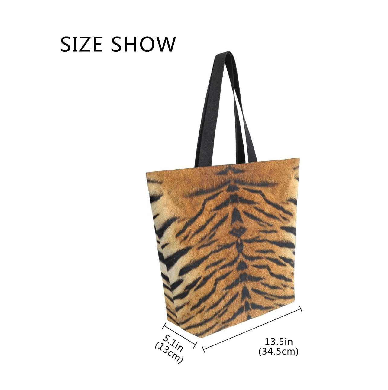 Tiger Print Tote Bag