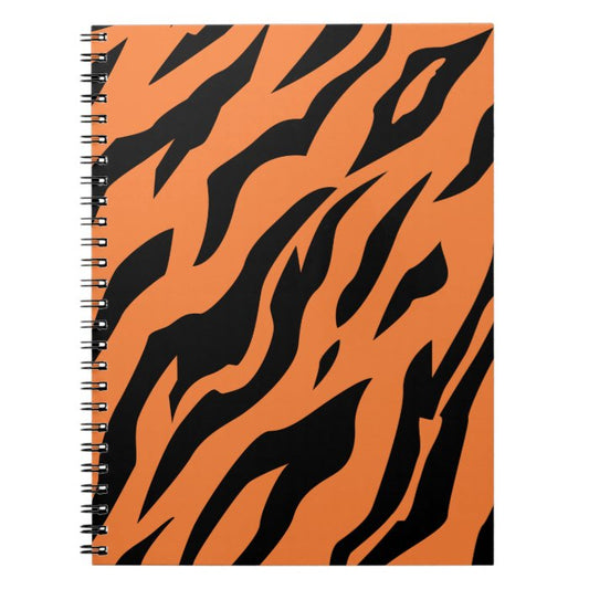 Tiger Print Spiral Notebook