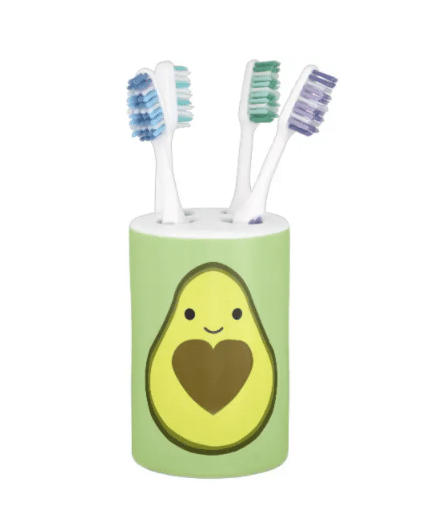 Avocado Print Toothbrush Holder