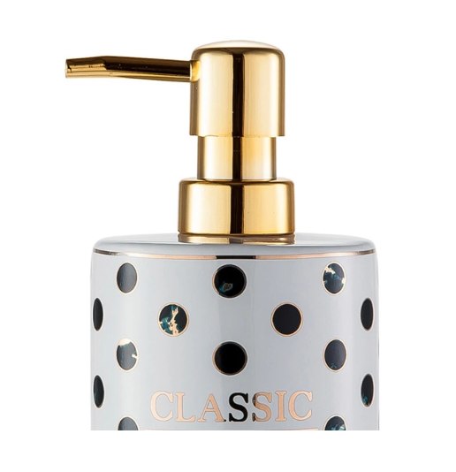 Polka Dot Print Soap Dispenser