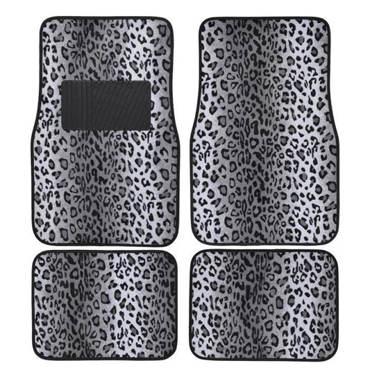 Leopard Print Car Floor Mats (4 Pack)