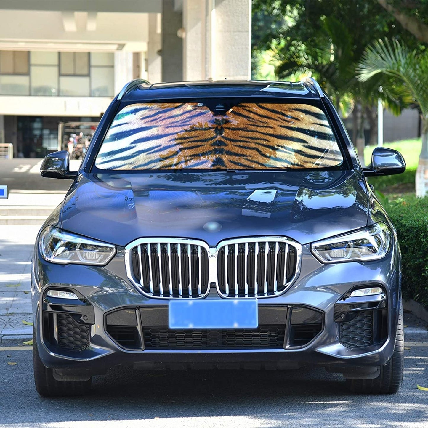 Tiger Print Car Windshield Sun Shade