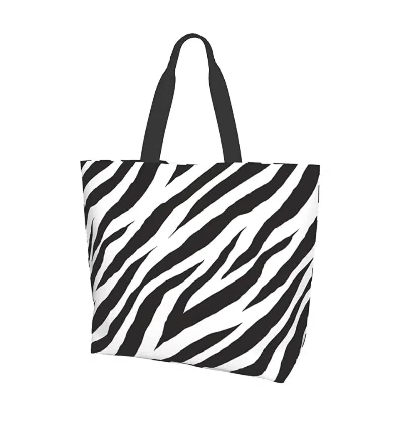 Zebra Print Tote Bag