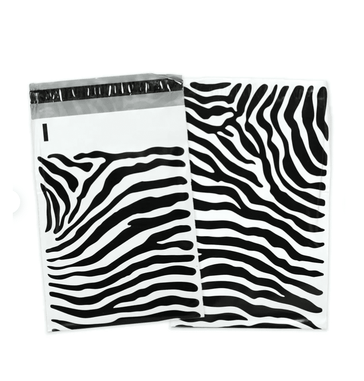 Zebra Print Bubble Mailers (50 Pack)