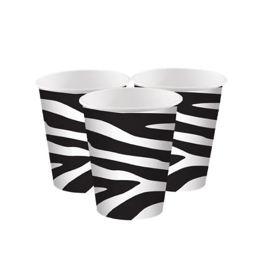 Zebra Print Party Cups (12oz - 10 ct)