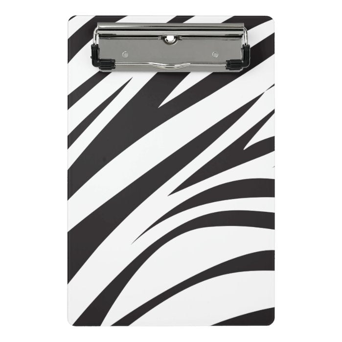 Zebra Print Clipboard